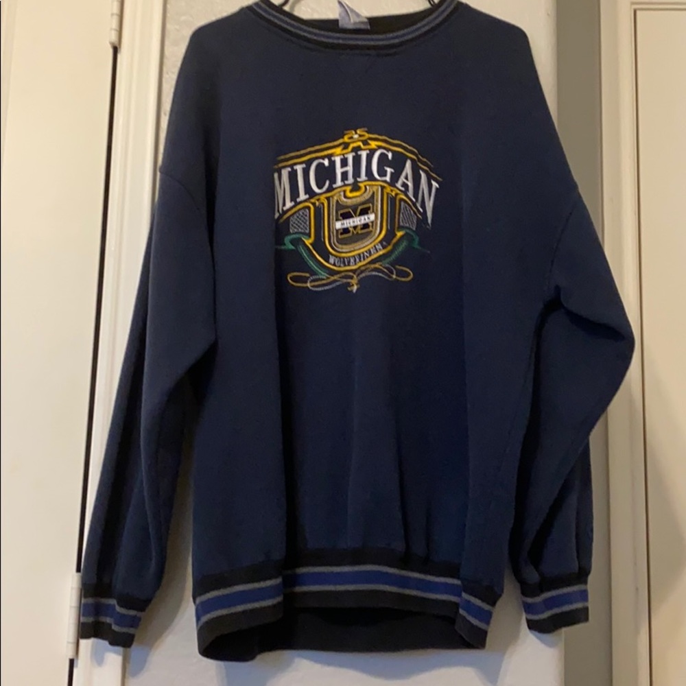 Vintage Michigan Pullover Sweatshirt